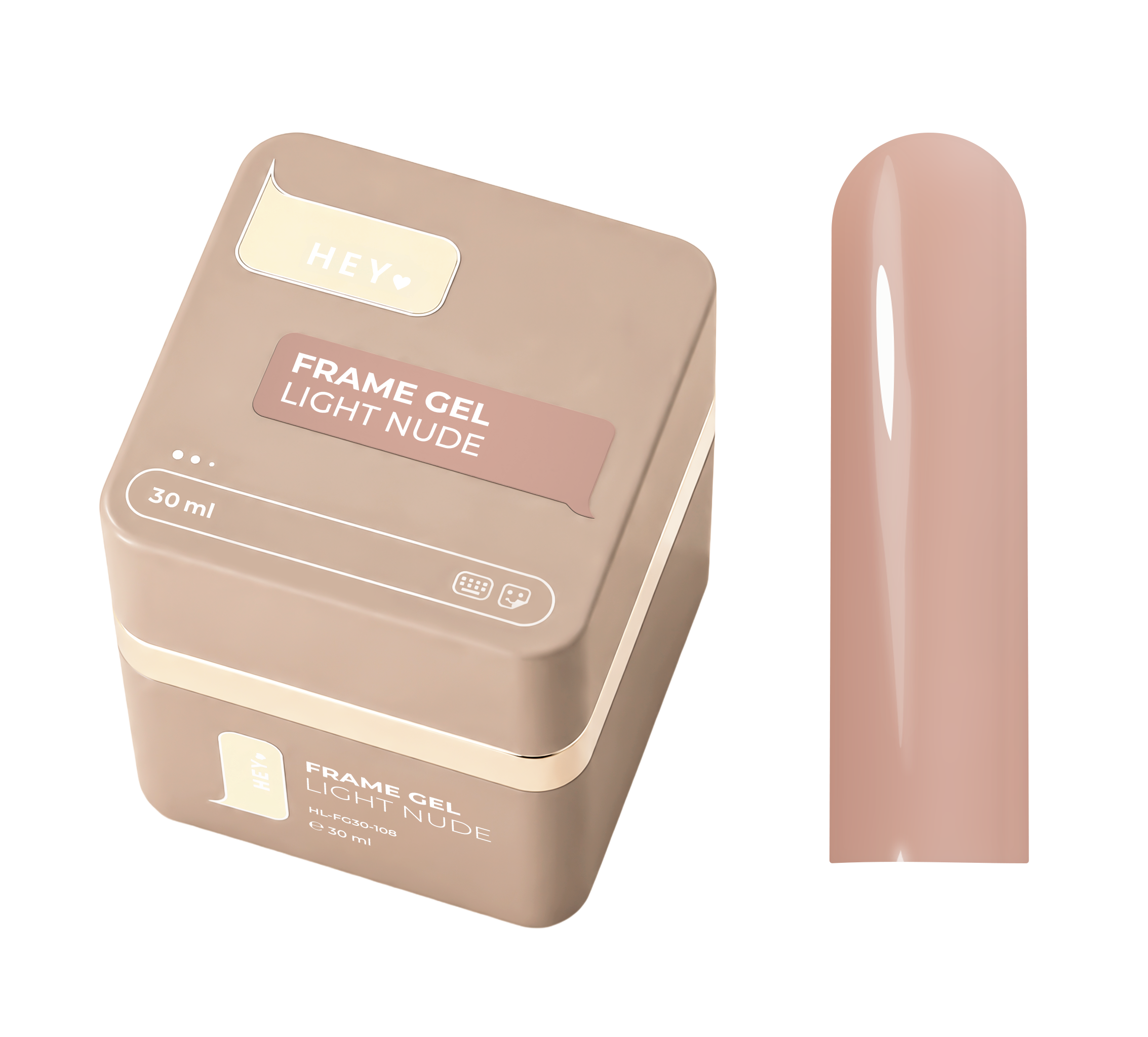 HEYLOVE. Frame Gel, LIGHT NUDE, with pump 30 ml